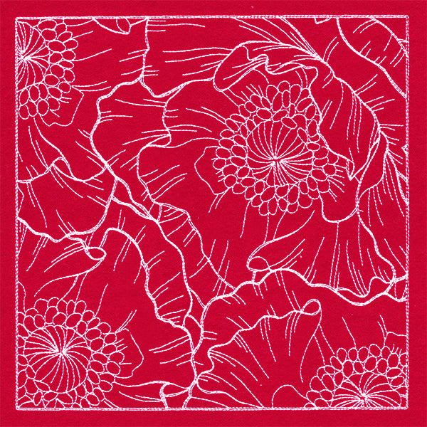 Pretty Petal Square - Poppies