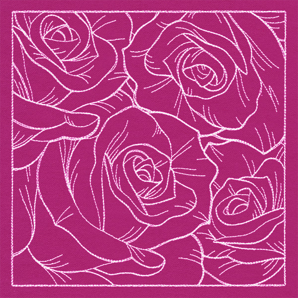 Pretty Petal Square - Roses