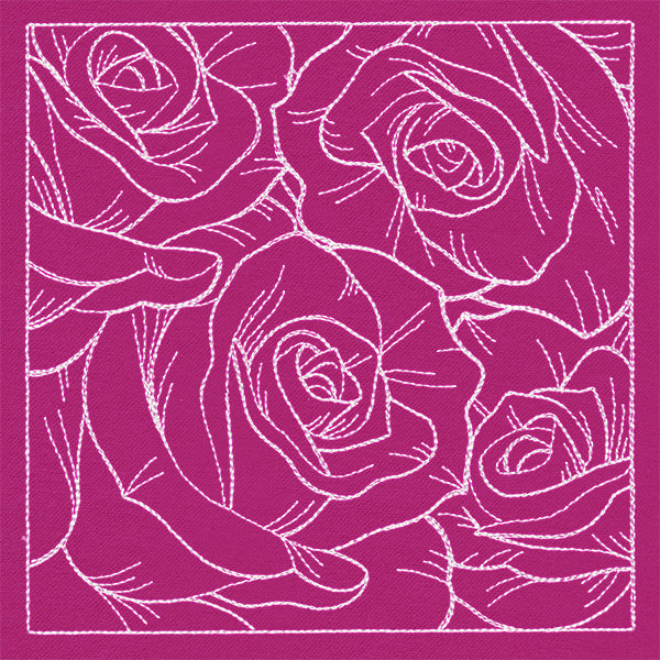 Pretty Petal Square - Roses