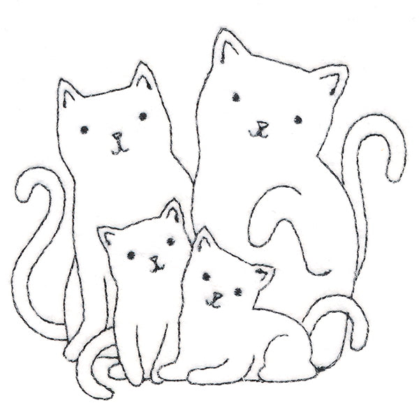Cute Kitty Family