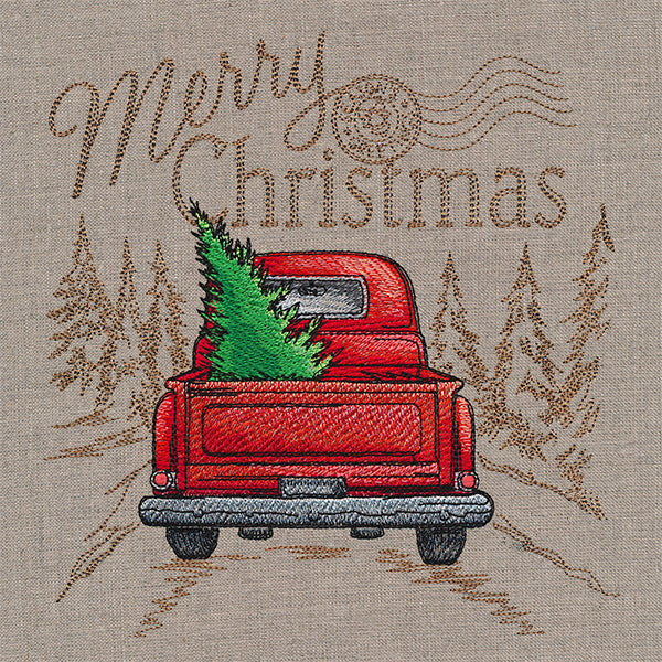 Christmas Retro Truck Medley