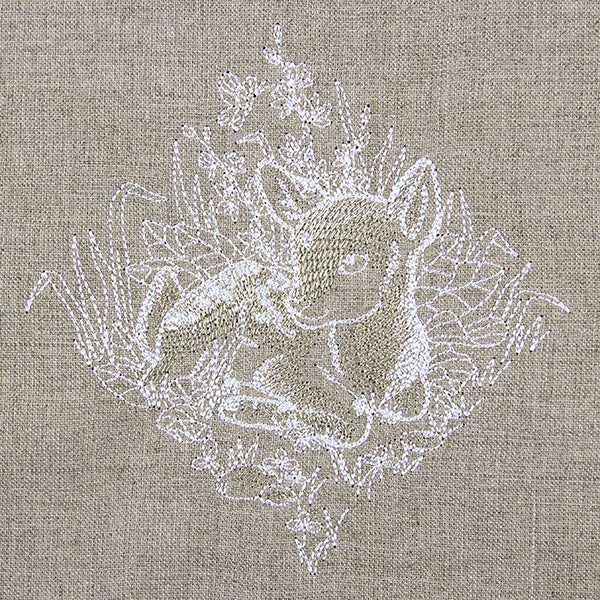 Woodland Deer Etching