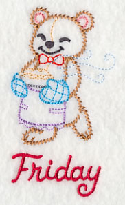 Teddy Bear Bakes on Friday (Vintage)