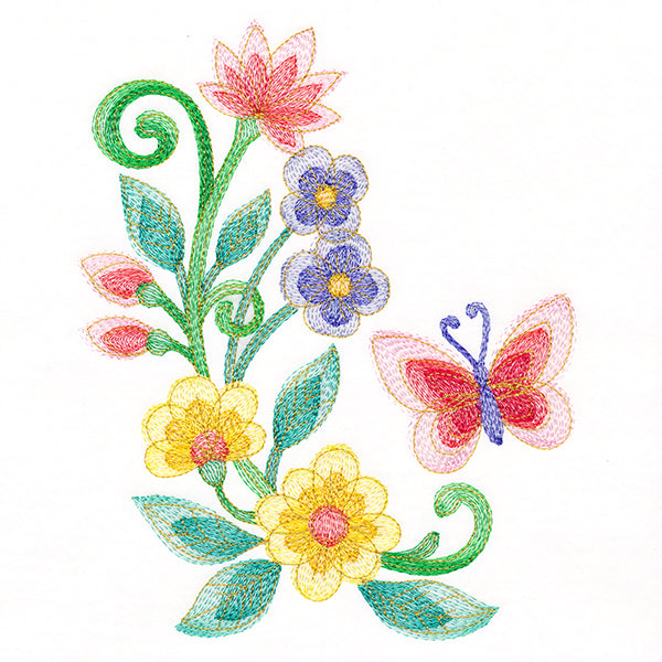 Charming Butterfly Corner