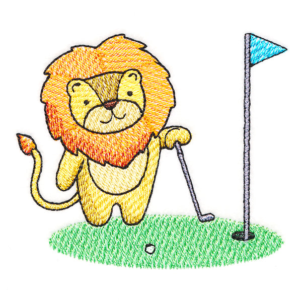 Tee Time Lion