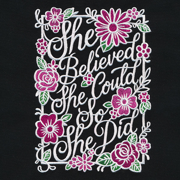 She Believed She Could So She Did