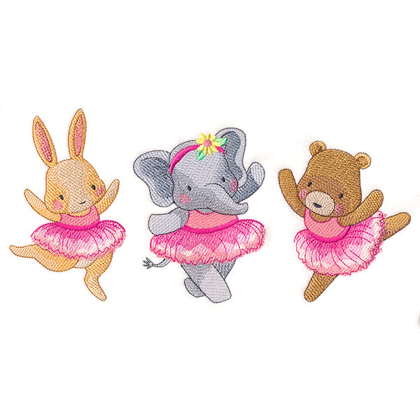 Twirling Ballerinas Trio