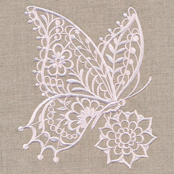 Delicate Butterfly on Bloom