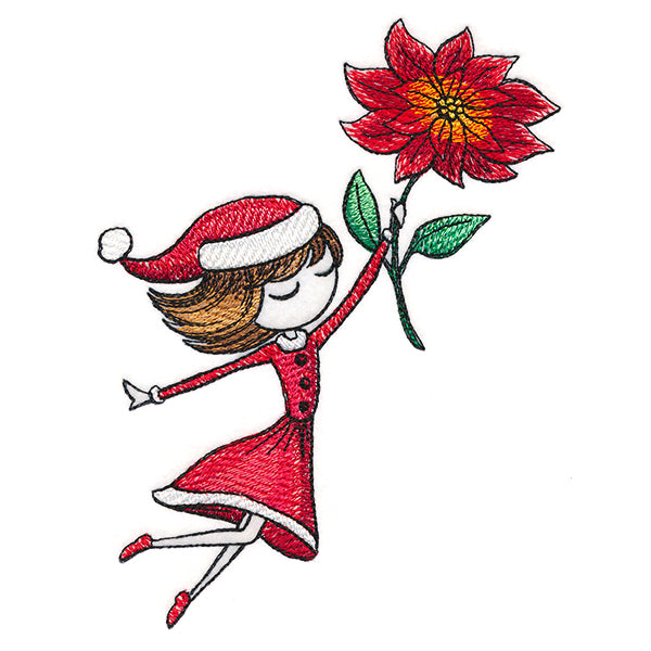 Christmas Beauty with Poinsettia