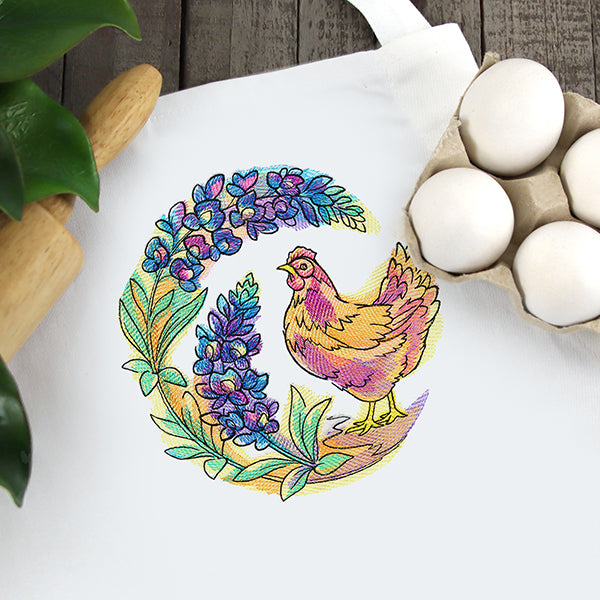 Bluebonnet Blooms Chicken