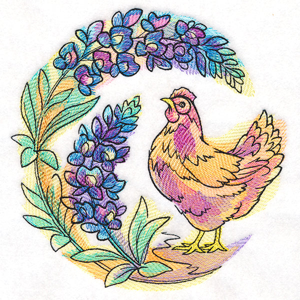 Bluebonnet Blooms Chicken