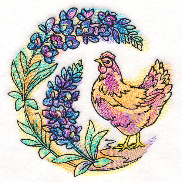 Bluebonnet Blooms Chicken