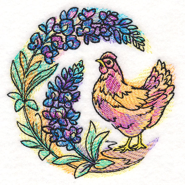 Bluebonnet Blooms Chicken