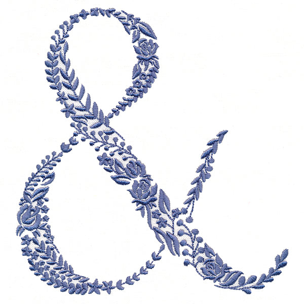 Delicate Floral Ampersand
