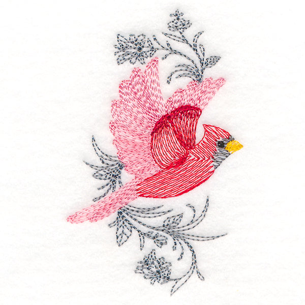 Cardinal in Flight