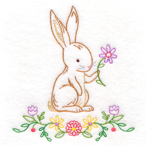 Floral Woodland Friends - Bunny (Vintage)