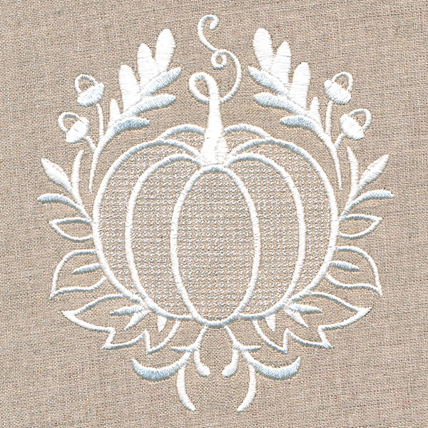 Exquisite Autumn Accent (Whitework)