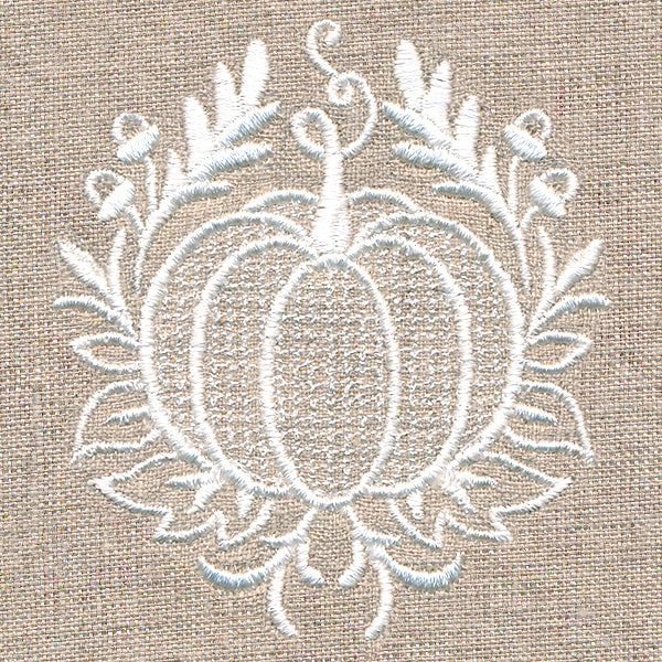 Exquisite Autumn Accent (Whitework)