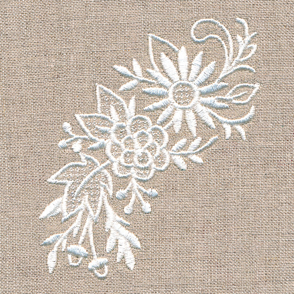 Exquisite Autumn Spray (Whitework)