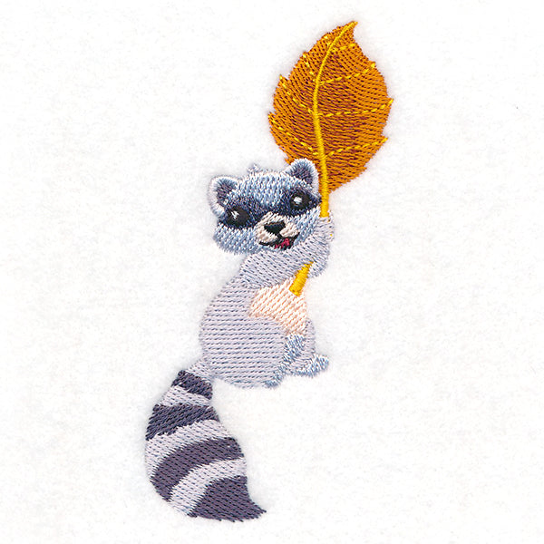 Up and Autumn Raccoon