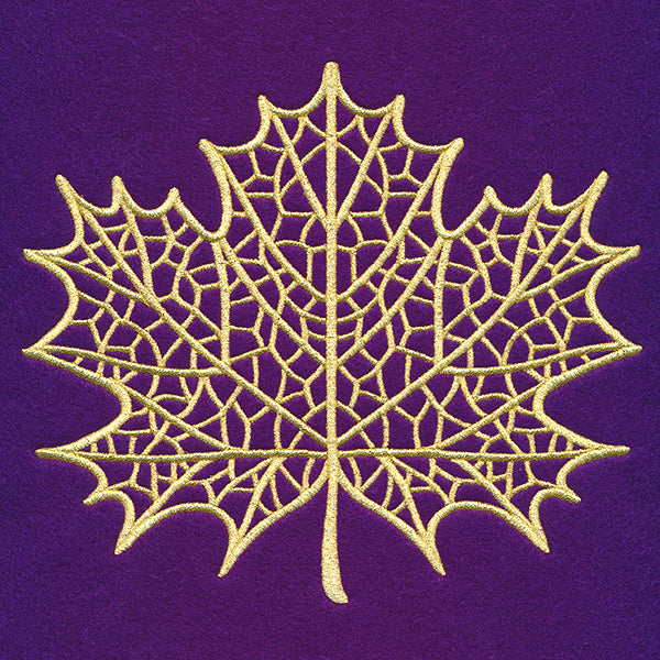 Dazzling Maple Leaf (Goldwork)