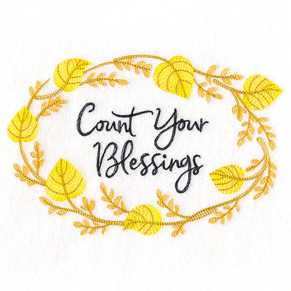 Flourishing Harvest Wreath - Count Your Blessings