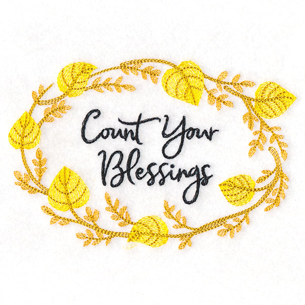 Flourishing Harvest Wreath - Count Your Blessings
