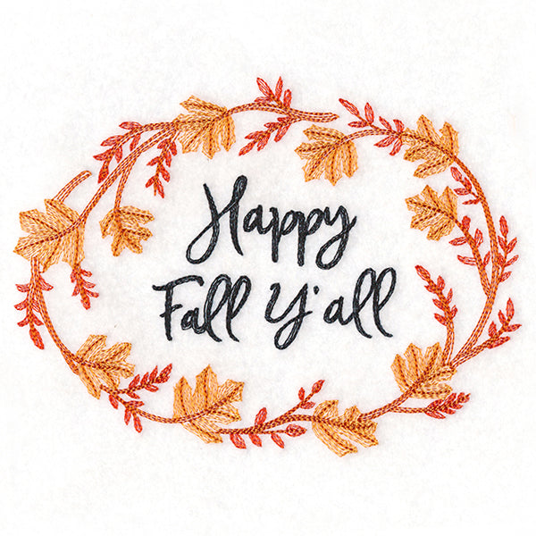 Flourishing Harvest Wreath - Happy Fall Y'all