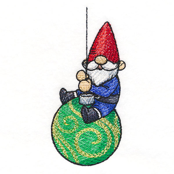 Swinging Christmas Garden Gnome