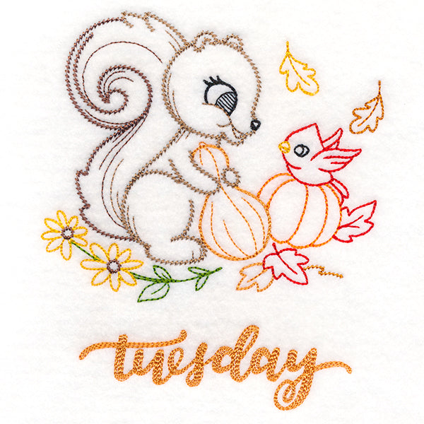 Autumn Squirrel on Tuesday (Vintage)