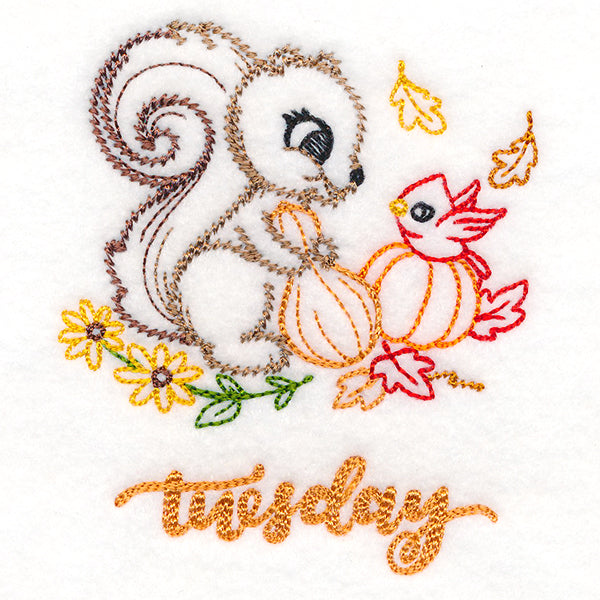 Autumn Squirrel on Tuesday (Vintage)