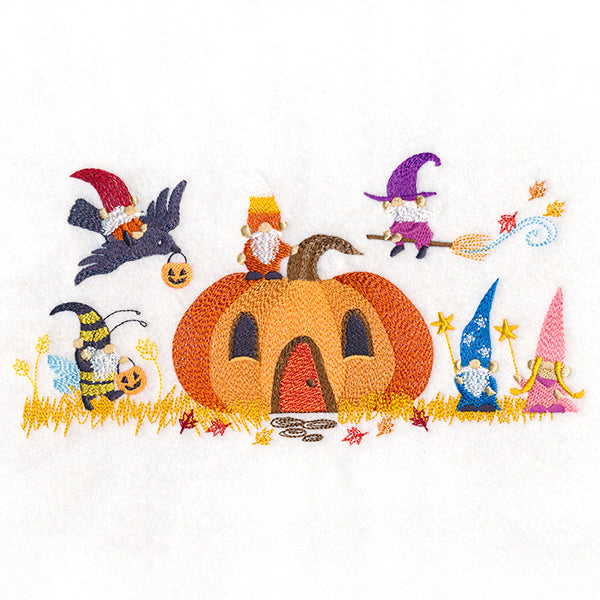 Halloween Gnome Border