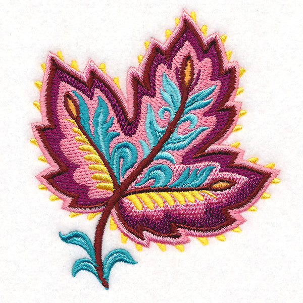 Vibrant Jacobean Maple Leaf