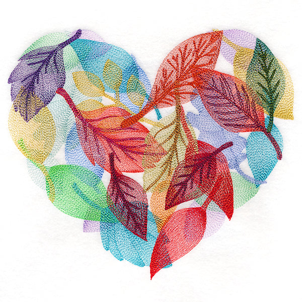 Falling Leaves Heart