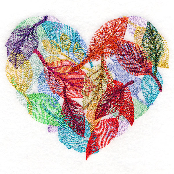 Falling Leaves Heart