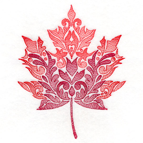Fanciful Fall Maple Leaf
