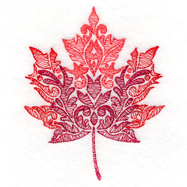 Fanciful Fall Maple Leaf