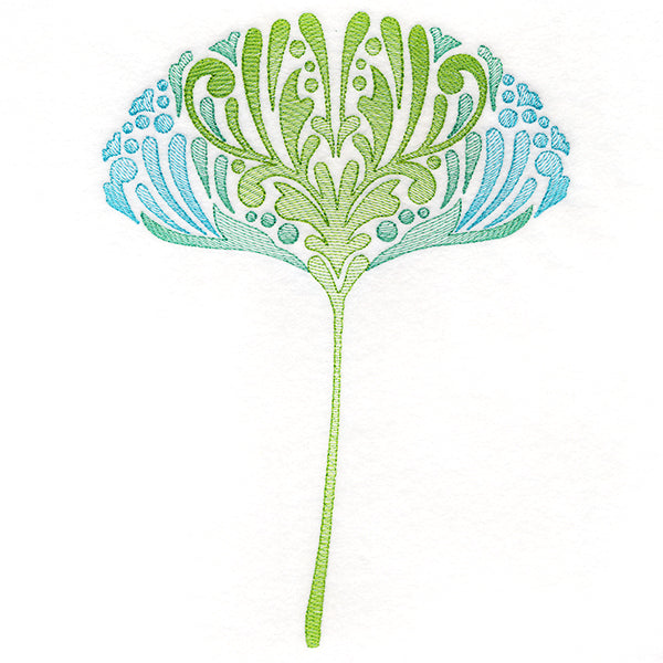 Fanciful Fall Ginkgo Leaf