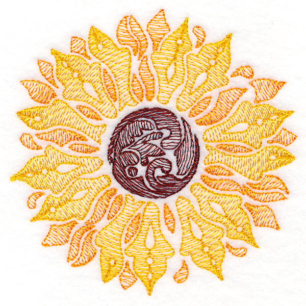 Fanciful Fall Sunflower