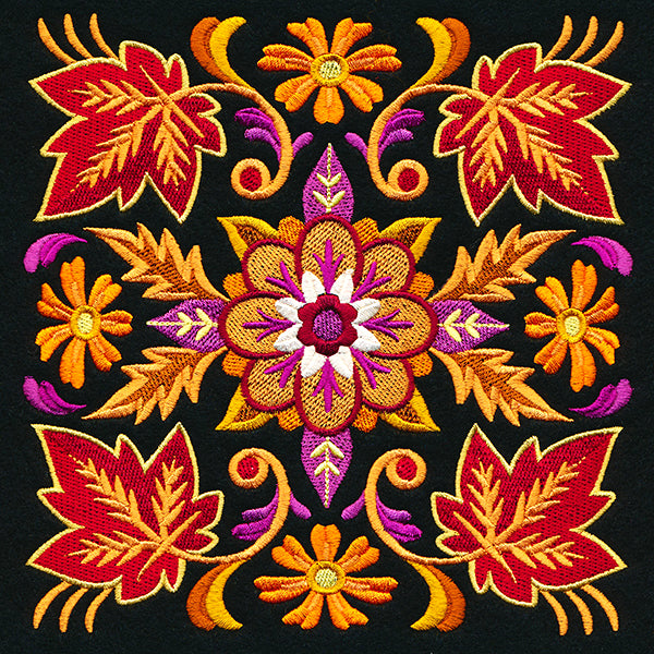 Kaleidoscope of Leaves Square