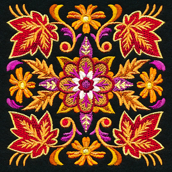 Kaleidoscope of Leaves Square