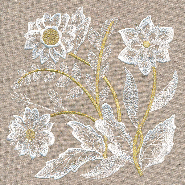 Elegance in Bloom Floral Square 1