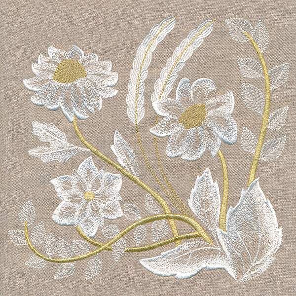 Elegance in Bloom Floral Square 2