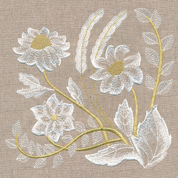 Elegance in Bloom Floral Square 2