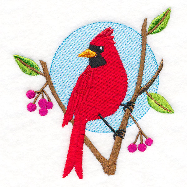 Perfectly Perched Classic Cardinal