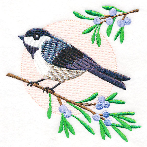 Perfectly Perched Cute Chickadee