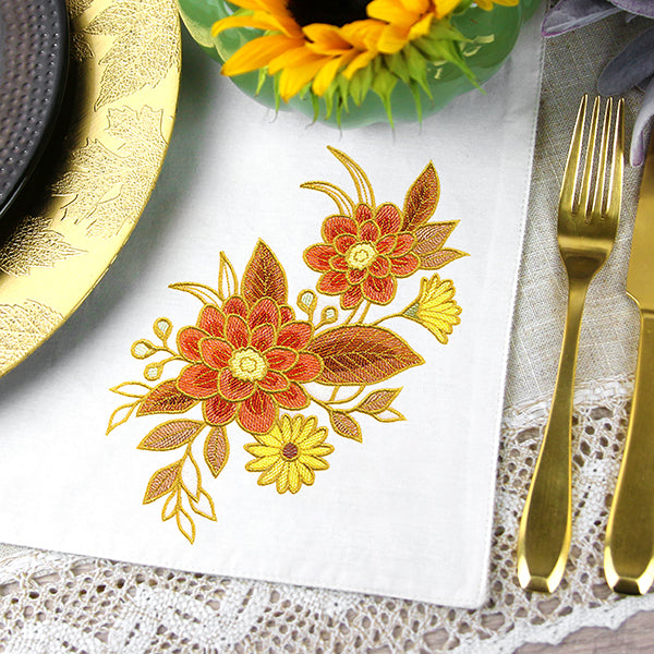 Bouquet of Shimmering Fall Blooms