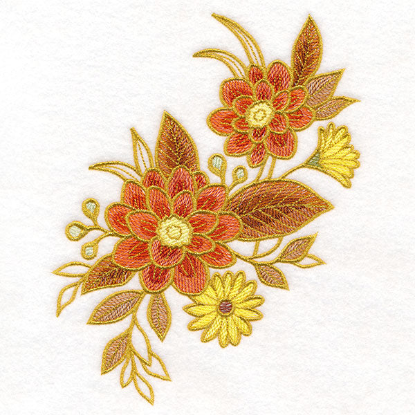 Bouquet of Shimmering Fall Blooms