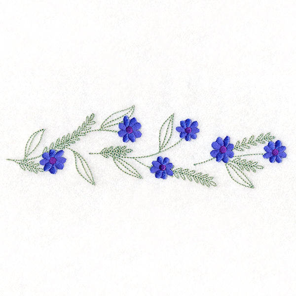 Sweet Delicate Flowers Border