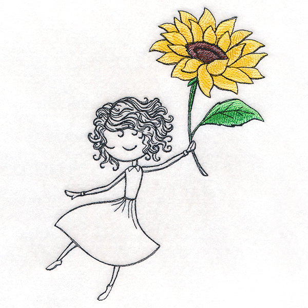 Autumn Breeze Beauty with Sunflower